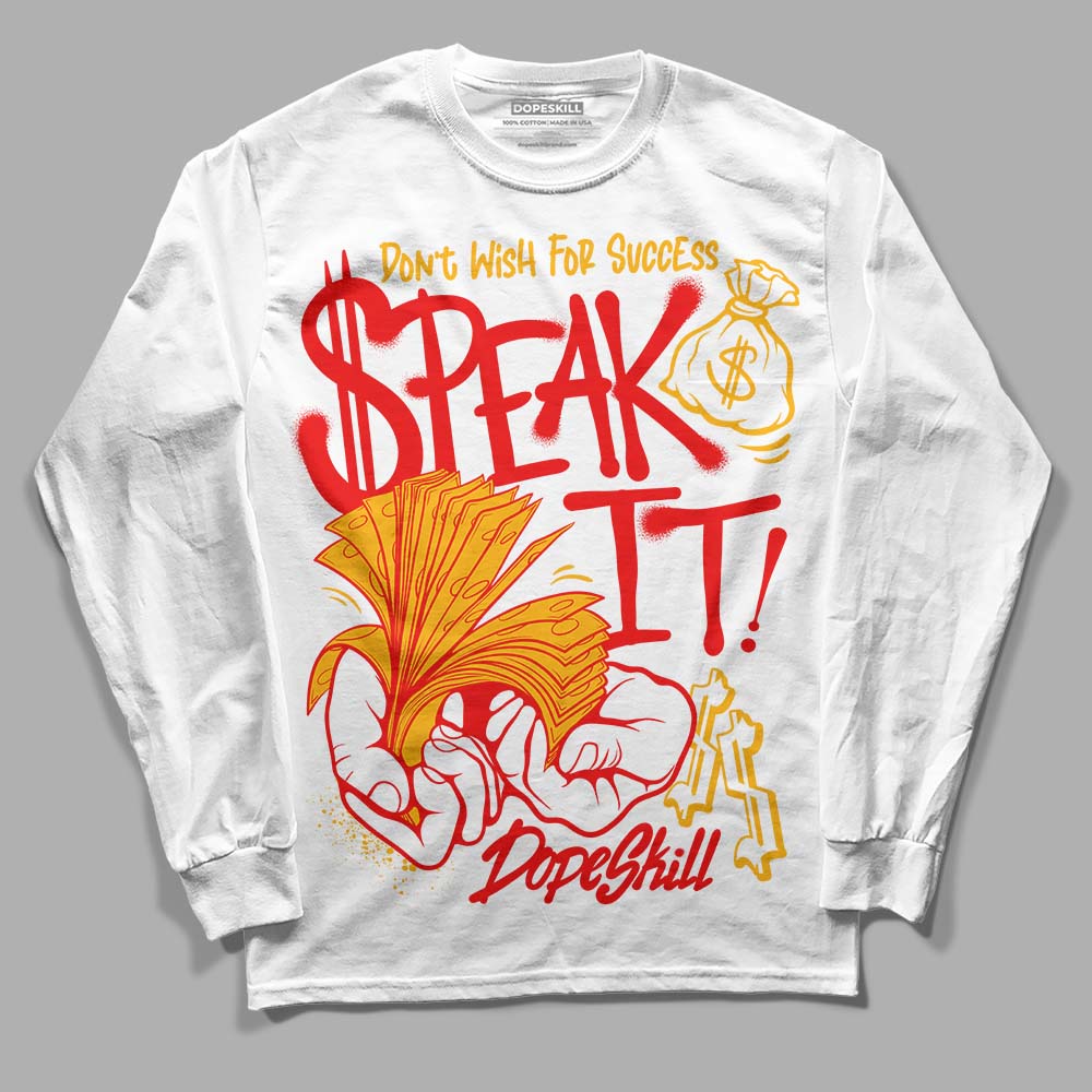 Red Collection DopeSkill Long Sleeve T-Shirt Speak It Graphic - Image 2