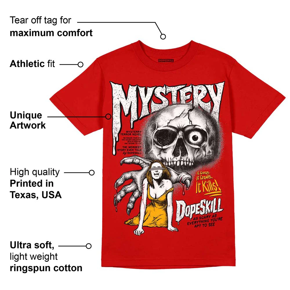 Red Collection DopeSkill Red T-shirt Mystery Ghostly Grasp Graphic - Image 2