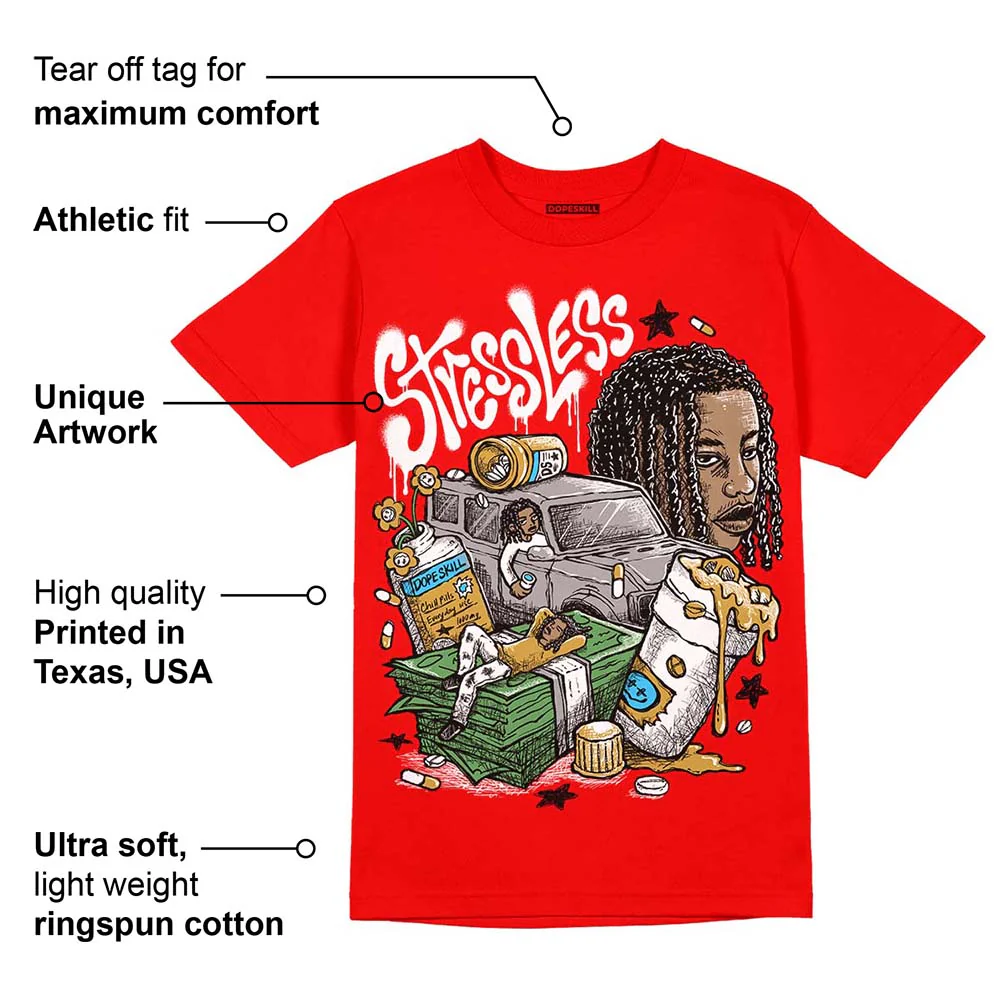 Red Collection DopeSkill Red T-shirt Stressless Graphic - Image 2