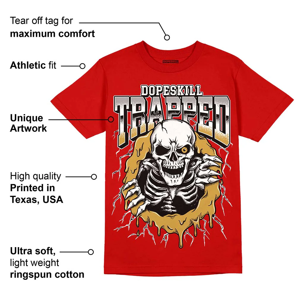 Red Collection DopeSkill Red T-shirt Trapped Halloween Graphic - Image 2