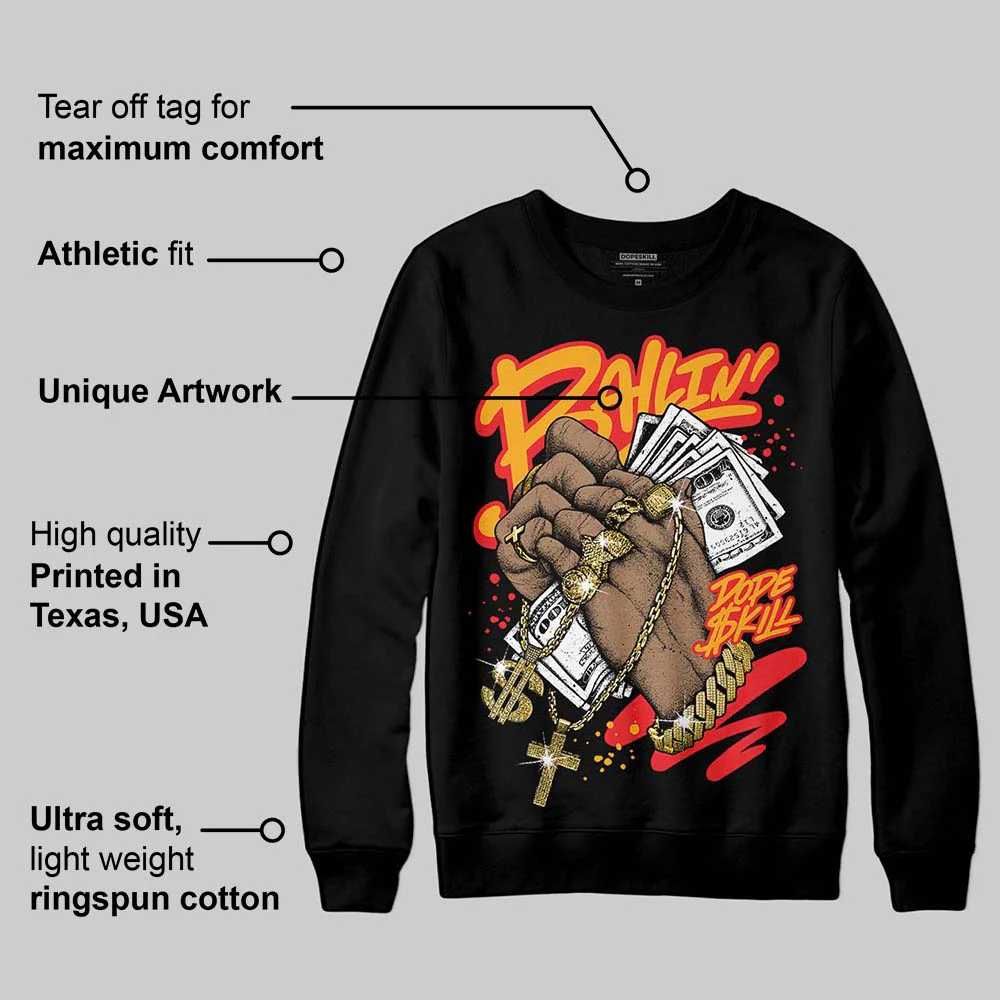 Red Collection DopeSkill Sweatshirt Always Ballin' Graphic - Image 4
