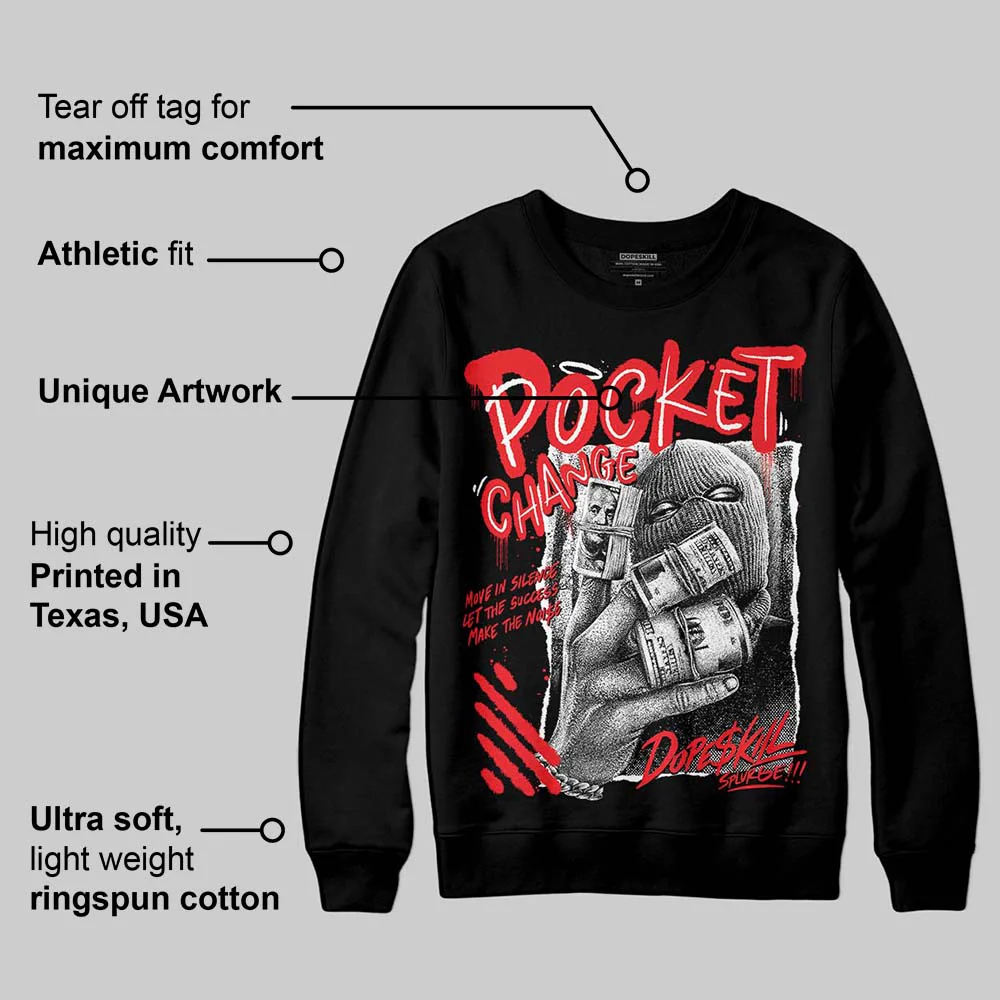Red Collection DopeSkill Sweatshirt Pocket Change Graphic - Image 4