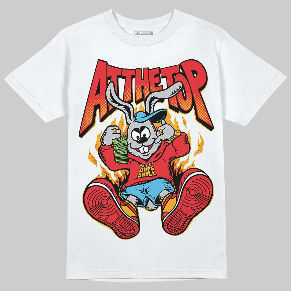 Red Collection DopeSkill T-Shirt At The Top Graphic - Image 2