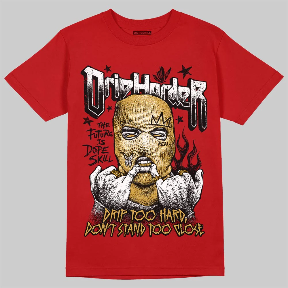 Red Collection DopeSkill T-Shirt Drip Harder Graphic - Image 3