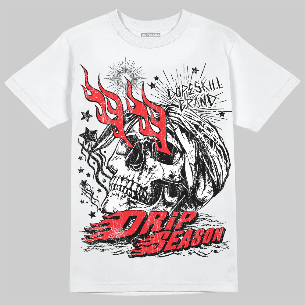 Red Collection DopeSkill T-Shirt Drip Season Graphic - Image 2