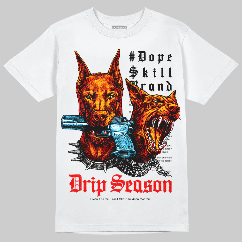 Red 'New Drip Season' DopeSkill Graphic T-Shirt - Image 2