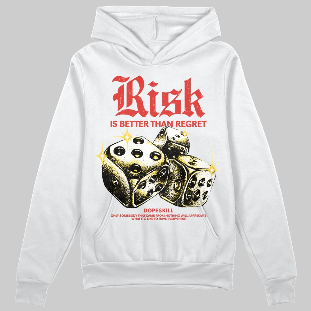 Red 'Risk Is Better Than Regret' DopeSkill Graphic Hoodie - Image 2