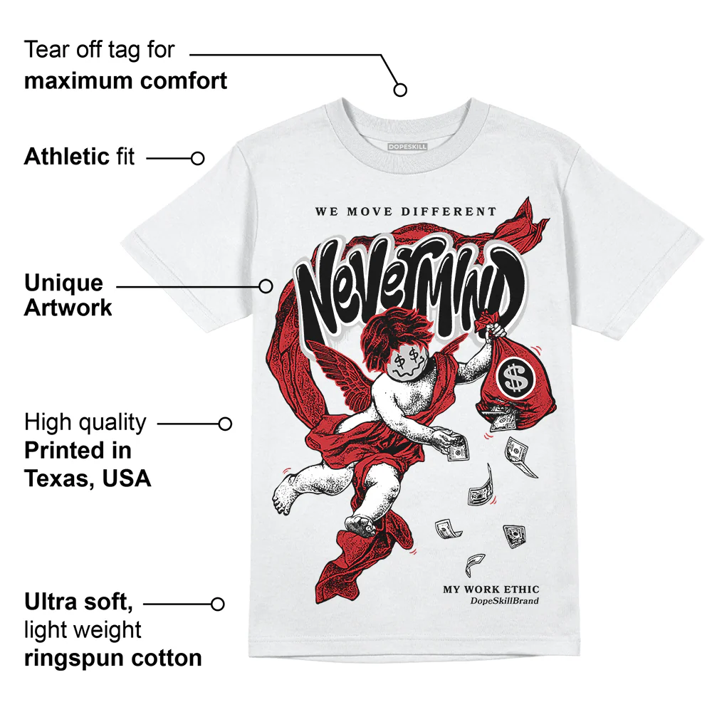 Red Taxi 12s DopeSkill T-Shirt Nevermind Graphic - Image 3