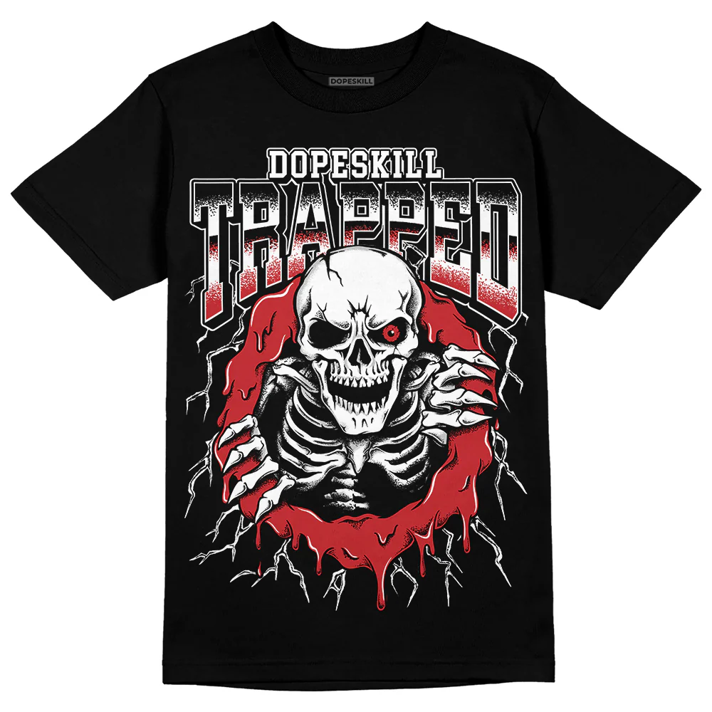 Red Taxi 12s DopeSkill T-Shirt Trapped Halloween Graphic - Image 2