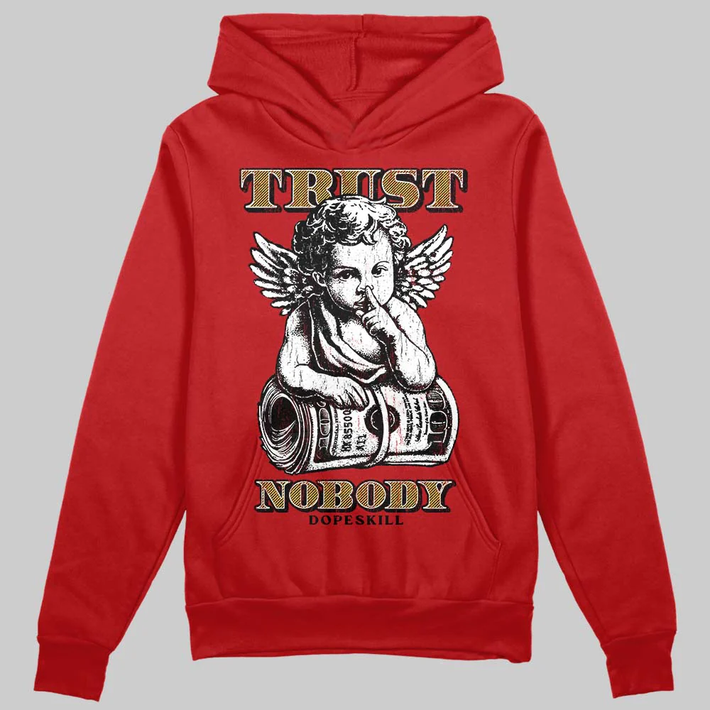 Red 'Trust Nobody' DopeSkill Graphic Hoodie - Image 3