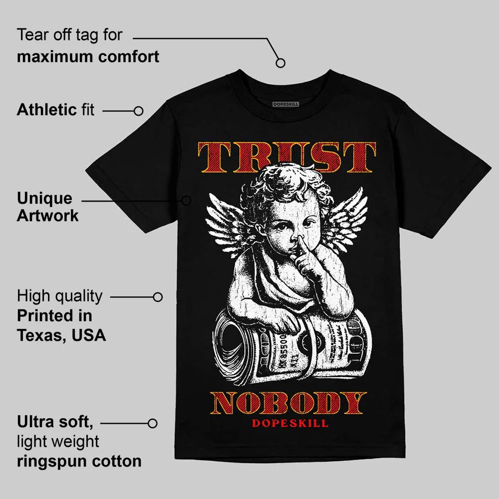Red 'Trust Nobody' DopeSkill Graphic T-Shirt - Image 4