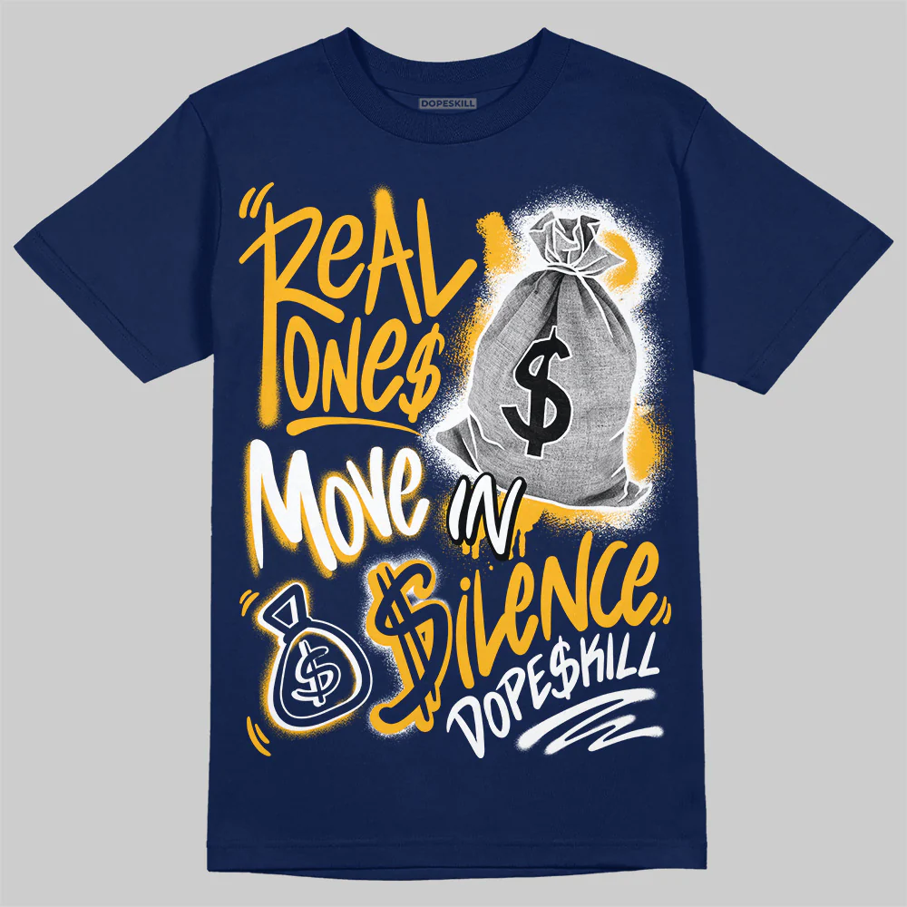 Retro Dunk From Above 4s DopeSkill T-Shirt Real Ones Move In Silence Graphic - Image 3
