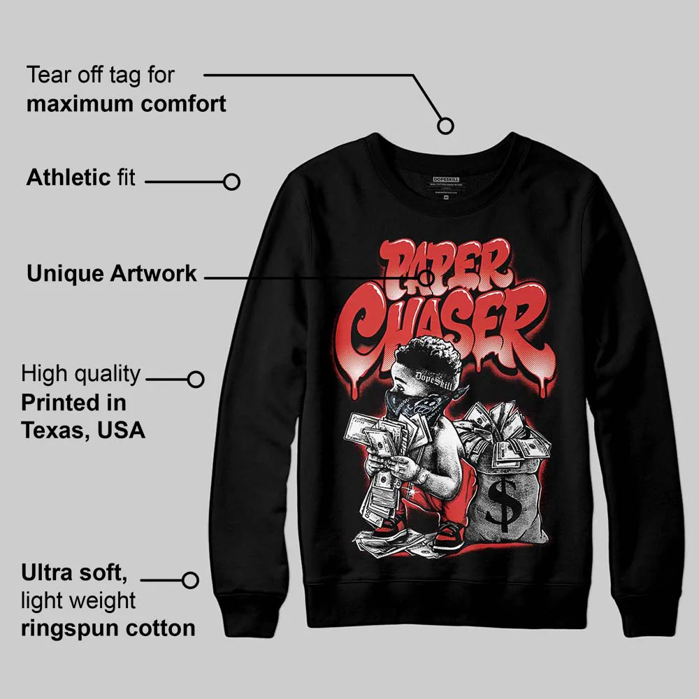 Reverse Infrared 6s DopeSkill Sweatshirt Paper Chaser Boy Graphic - Image 3