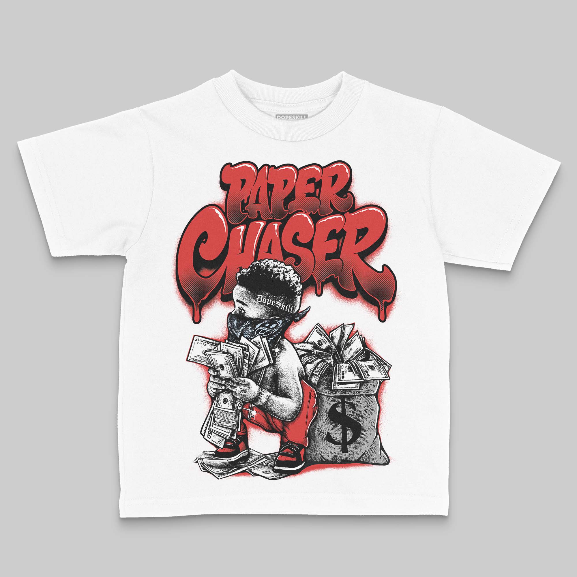 Reverse Infrared 6s DopeSkill Toddler Kids T-shirt Paper Chaser Boy Graphic - Image 2