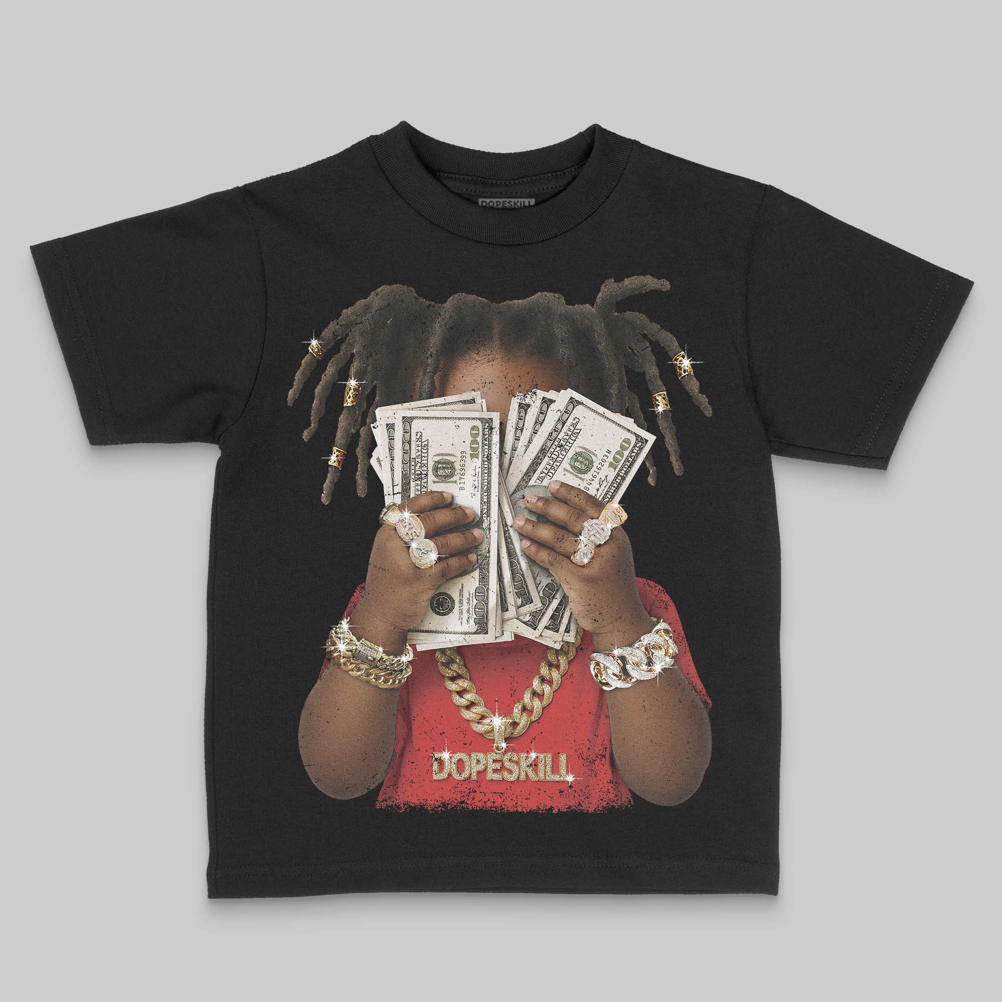 Reverse Infrared 6s DopeSkill Toddler Kids T-shirt Rich Youth Graphic