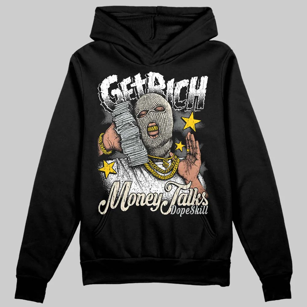 Reverse Metallic 5s DopeSkill Hoodie Sweatshirt Get Rich Graphic - Image 2