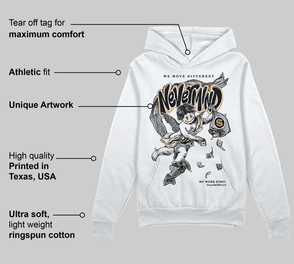 Reverse Metallic 5s DopeSkill Hoodie Sweatshirt Nevermind Graphic - Image 3