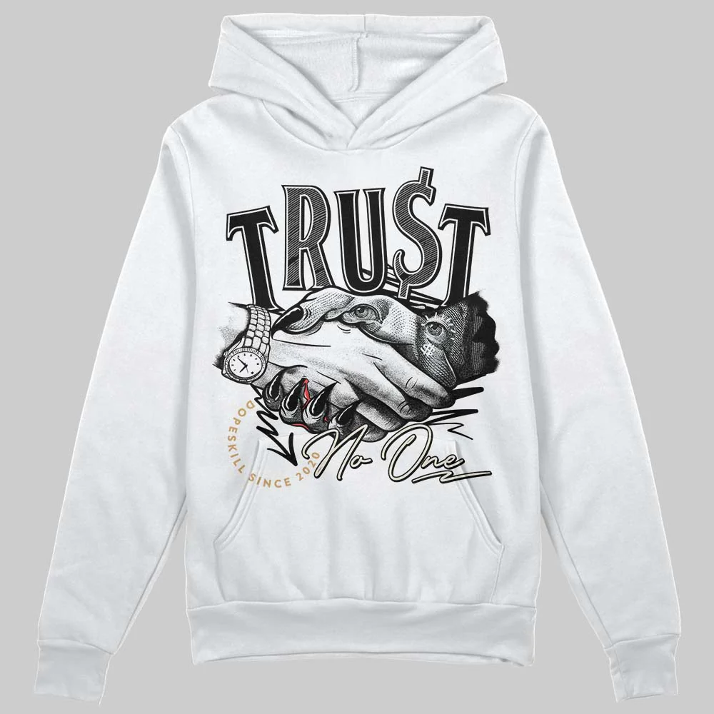 Reverse Metallic 5s DopeSkill Hoodie Sweatshirt Trust No One Graphic