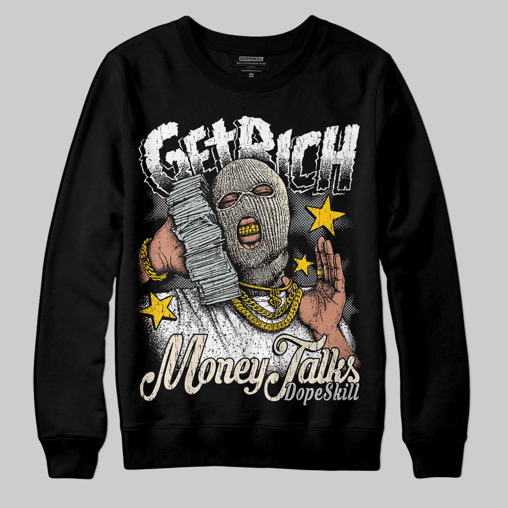 Reverse Metallic 5s DopeSkill Sweatshirt Get Rich Graphic - Image 2