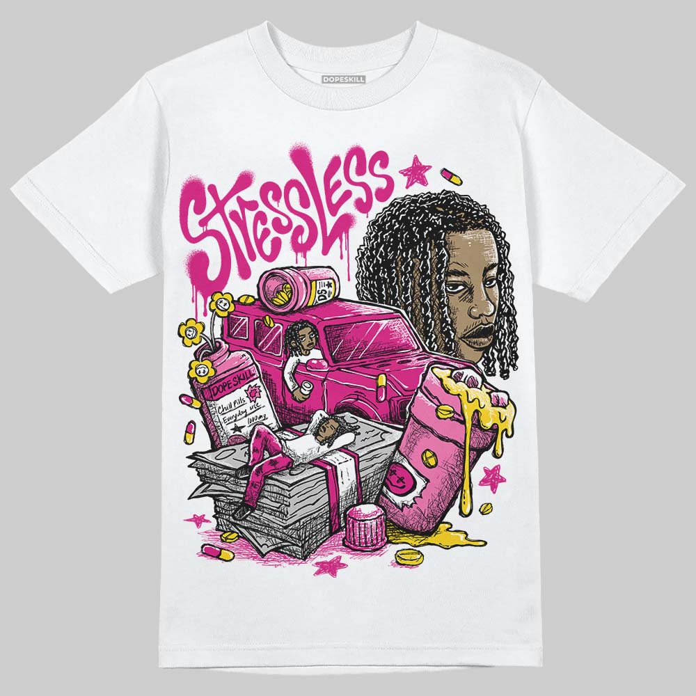 Rick RO Pink Leather Sneakers DopeSkill T-Shirt Stressless Graphic - Image 2