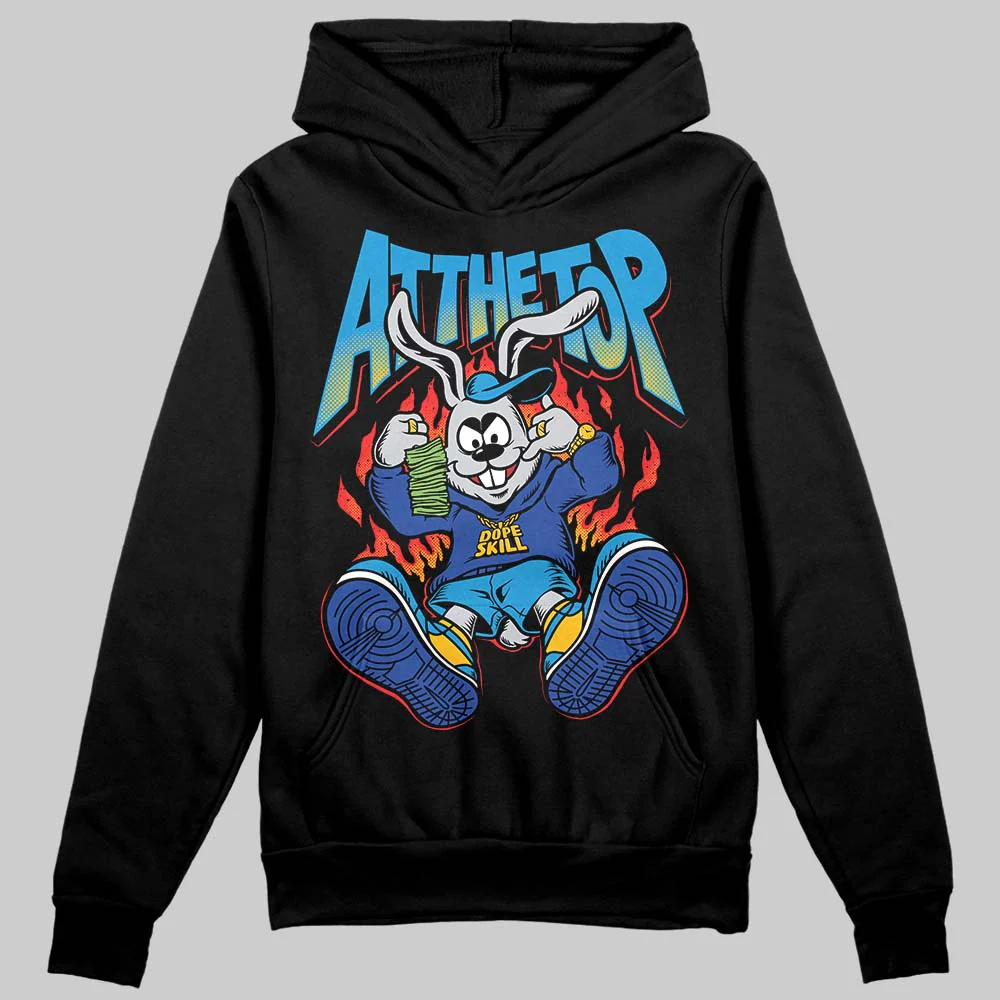 Royal Blue Collection DopeSkill Hoodie Sweatshirt At The Top Graphic - Image 2