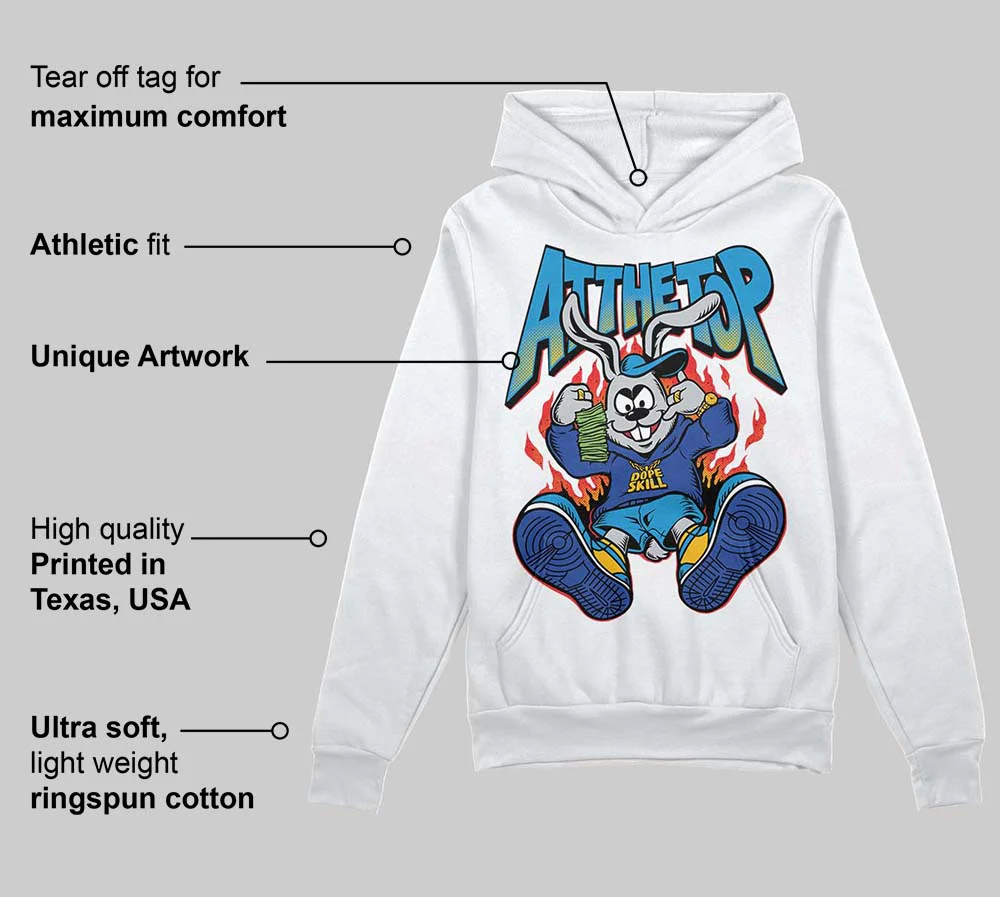 Royal Blue Collection DopeSkill Hoodie Sweatshirt At The Top Graphic - Image 3