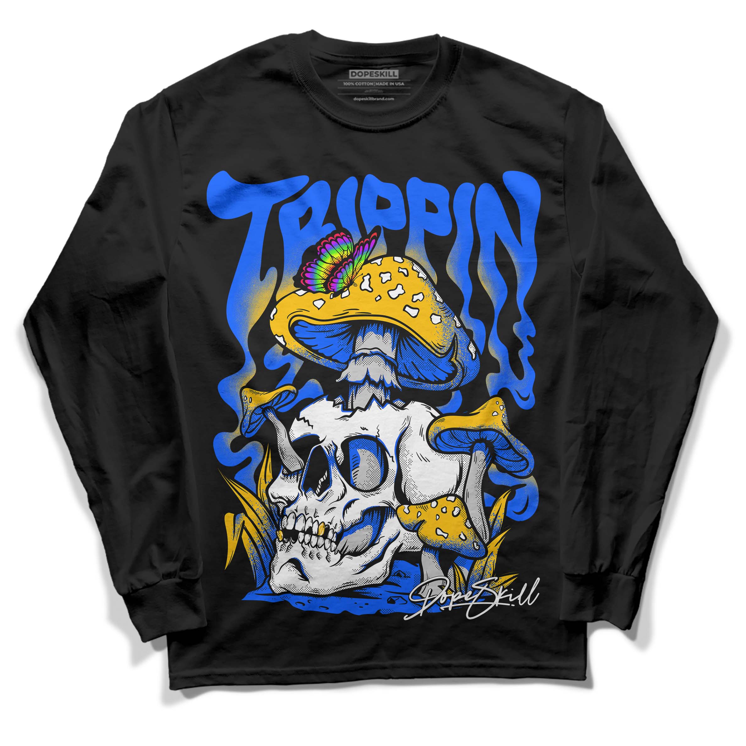 Royal Blue Collection DopeSkill Long Sleeve T-Shirt Trippin Graphic - Image 2
