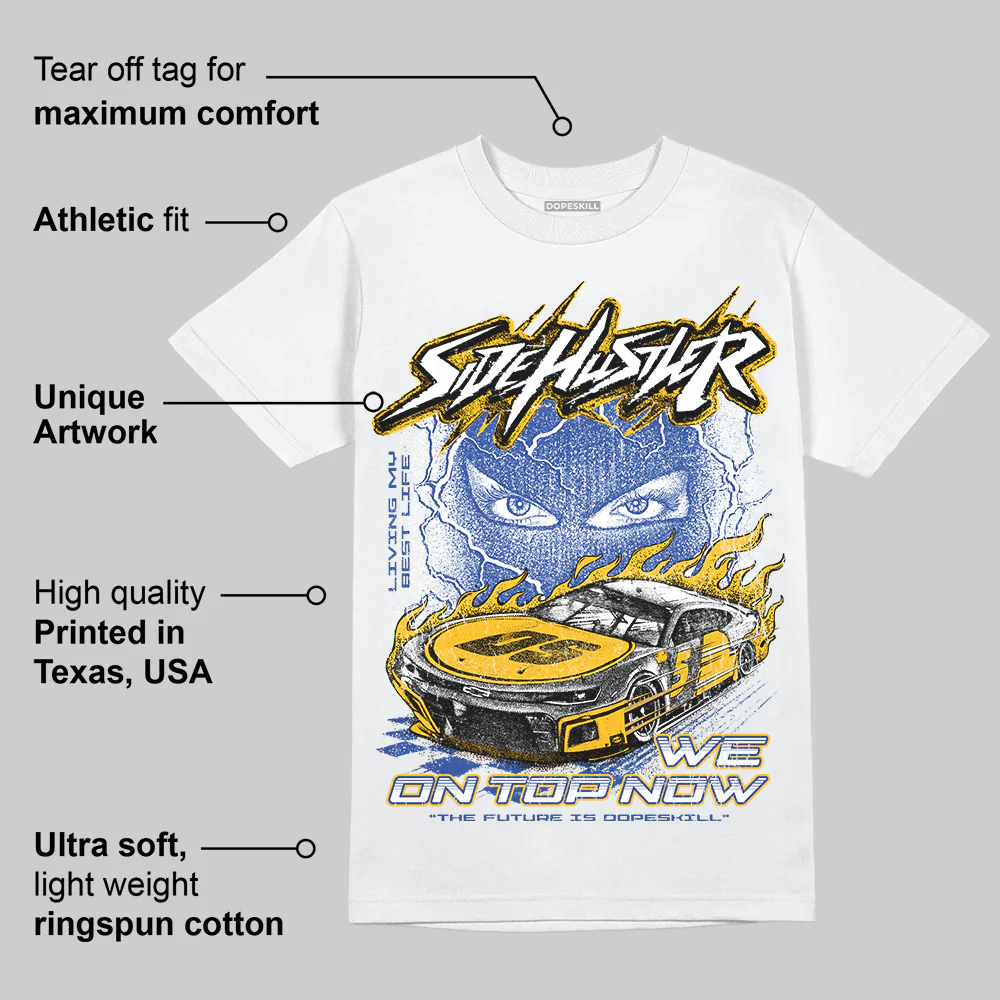 Royal Blue Collection DopeSkill T-Shirt New Side Hustler Graphic - Image 4