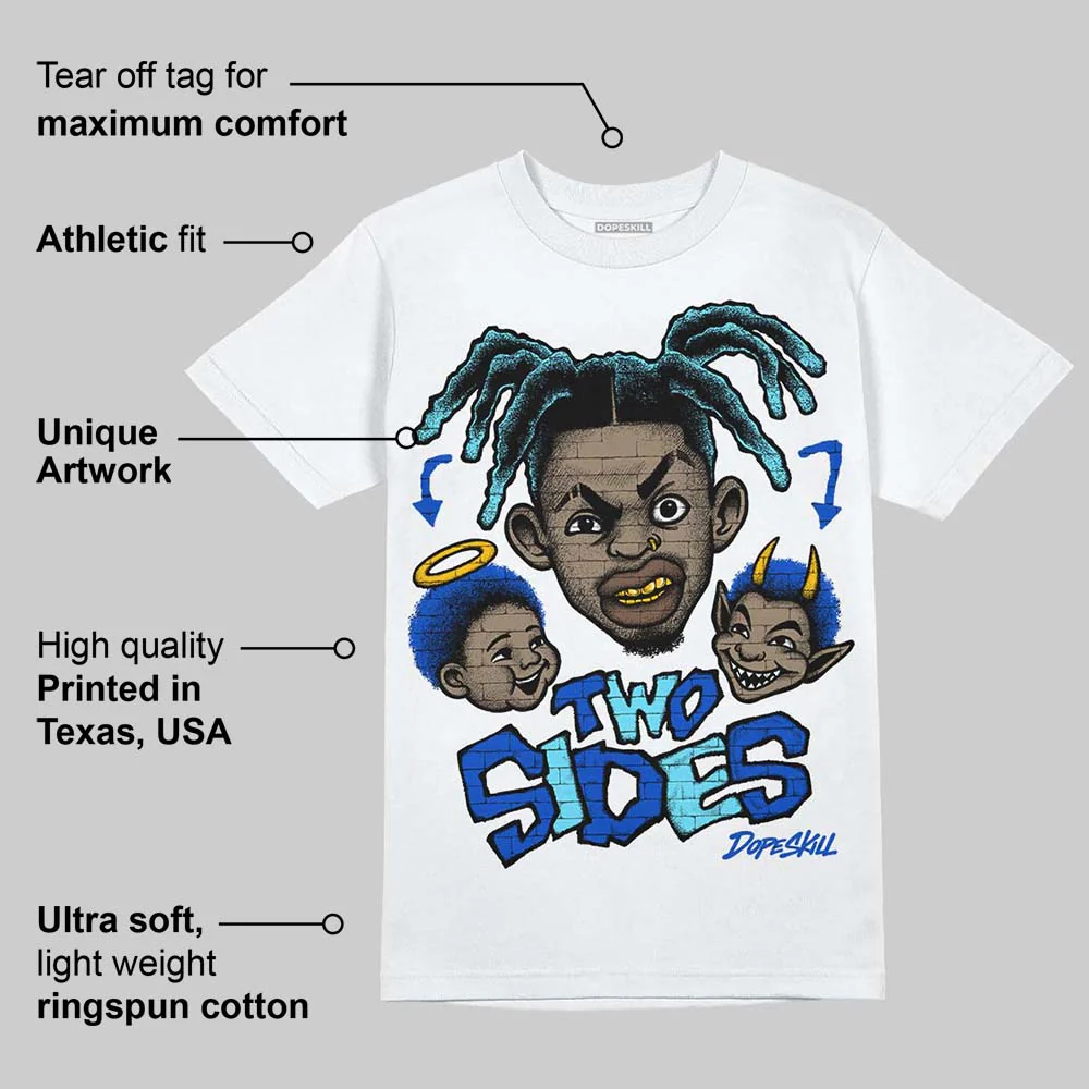 Royal Blue 'Two Sides' DopeSkill Graphic T-Shirt - Image 4