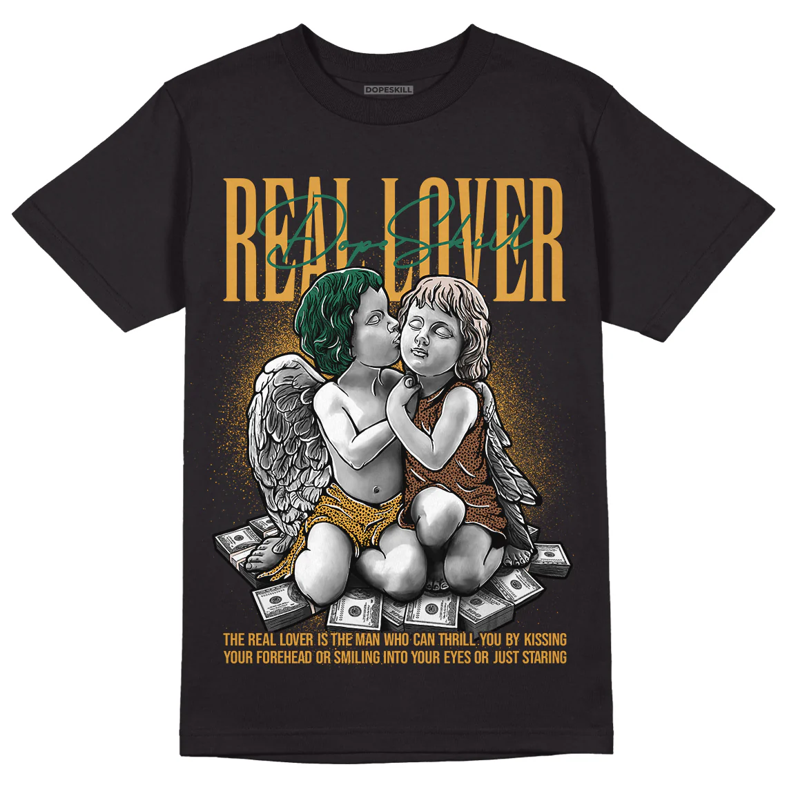 Safari Dunk Low DopeSkill T-Shirt Real Lover Graphic - Image 2