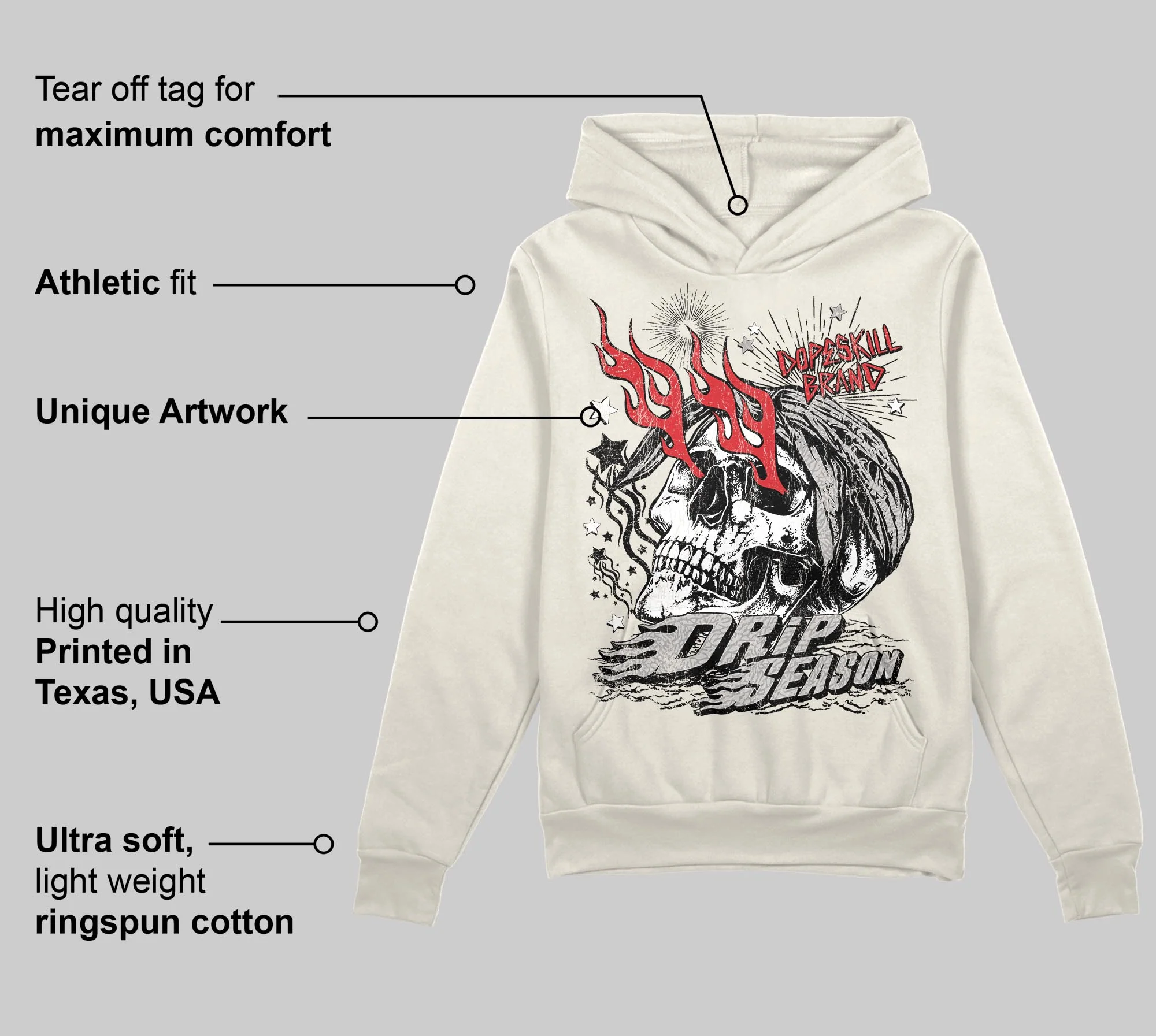 Sail 1s OG DopeSkill Hoodie Sweatshirt Drip Season Graphic - Image 2