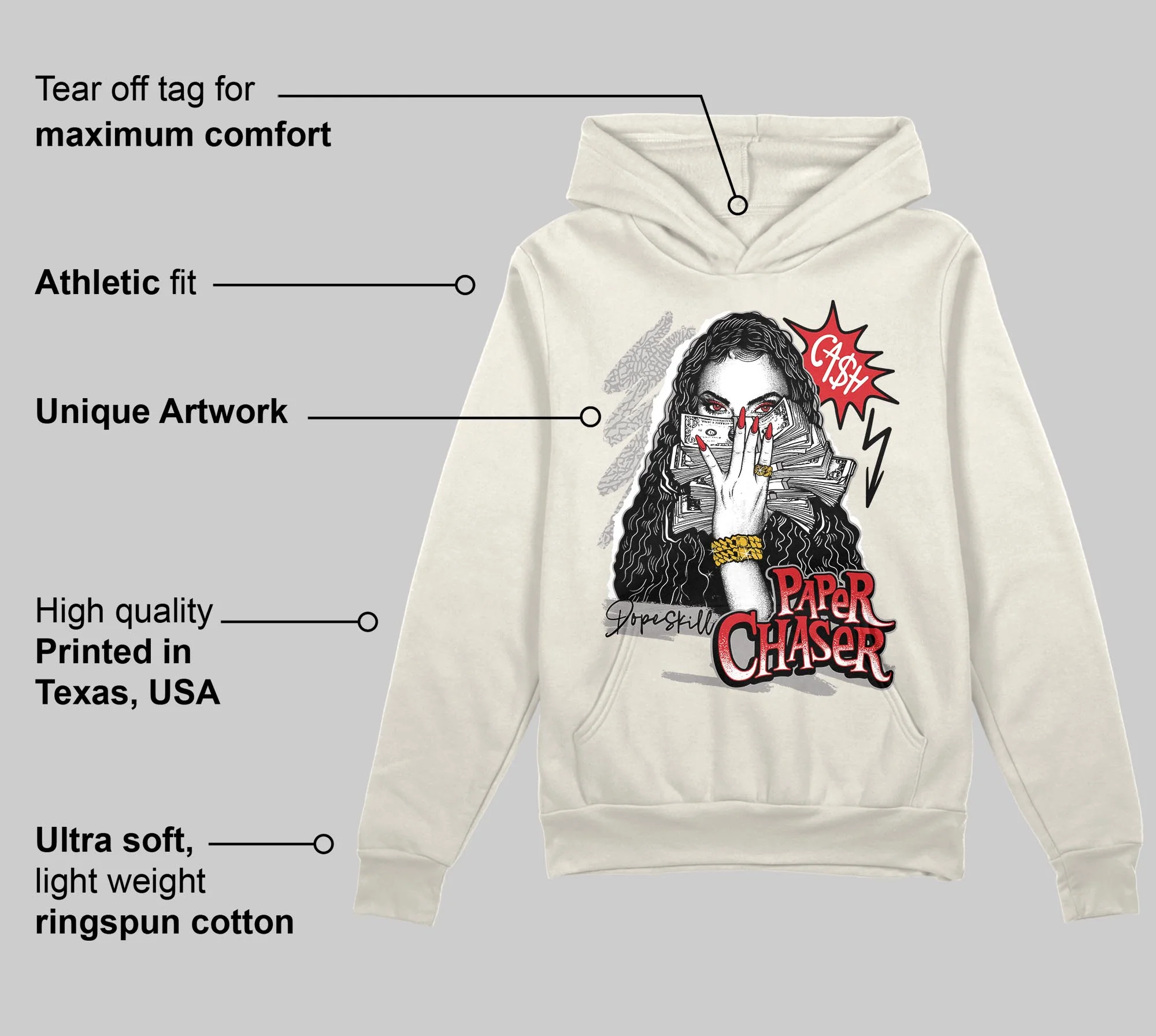 Sail 1s OG DopeSkill Hoodie Sweatshirt NPC Graphic - Image 2