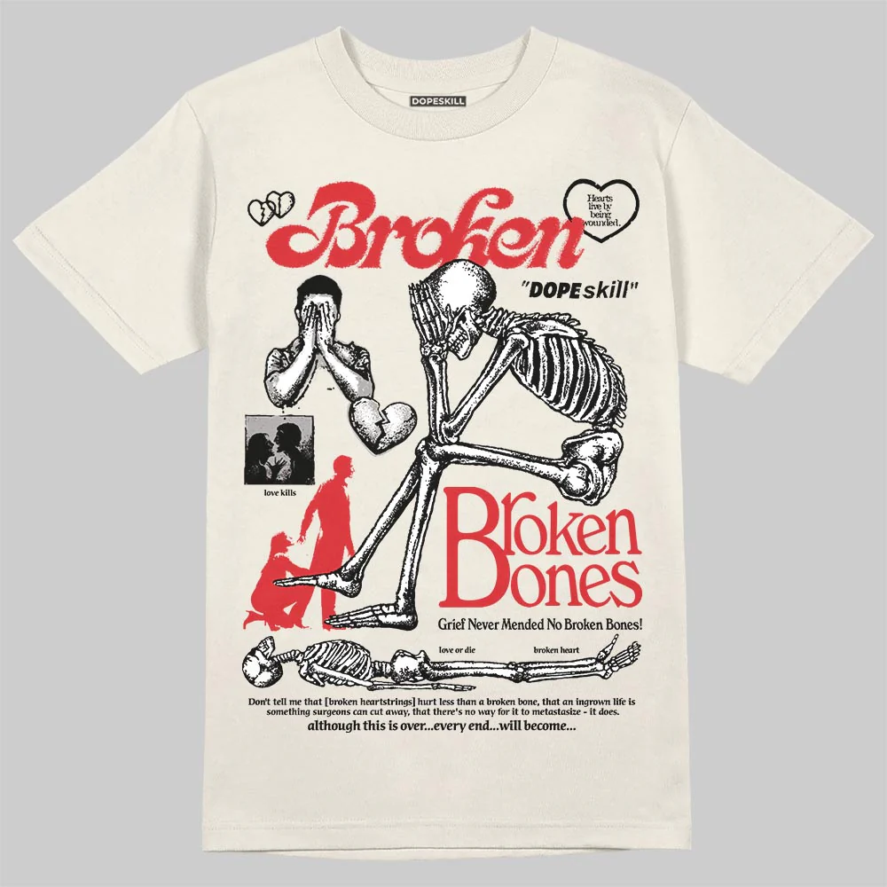 Sail 1s OG DopeSkill T-Shirt Broken Bones Graphic