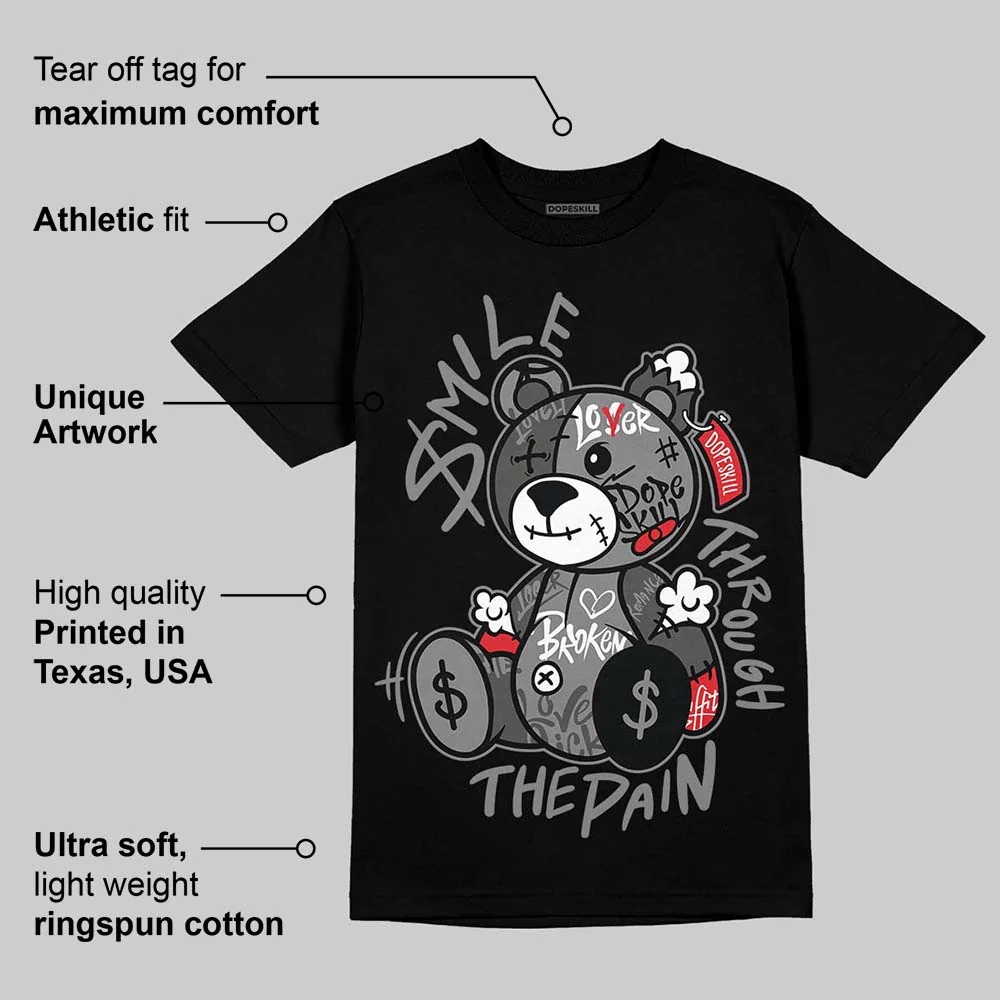 Shadow 10s DopeSkill T-Shirt Smile Through The Pain Graphic - Image 3