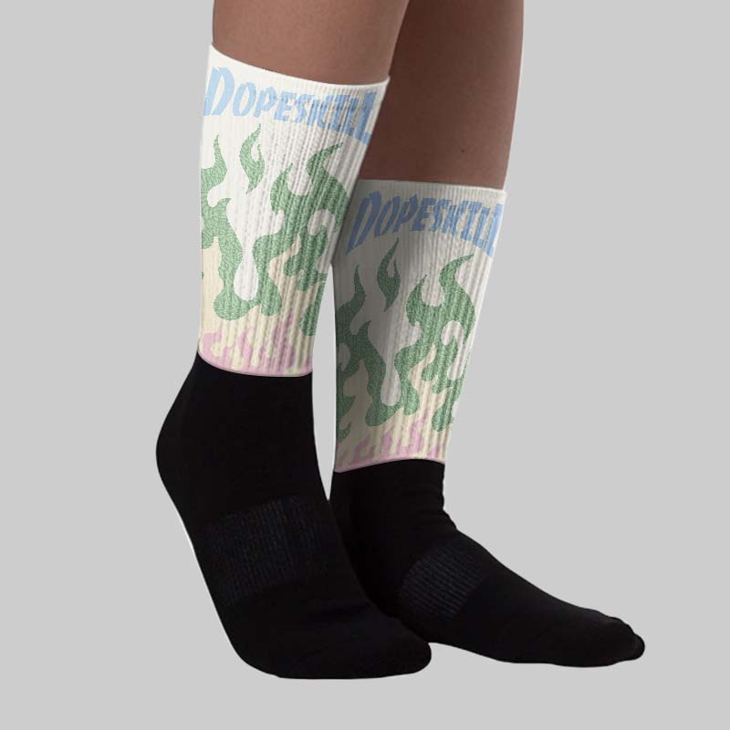 'Spring Is In The Air' 3s DopeSkill Sublimated Sock FIRE Graphic - Image 2