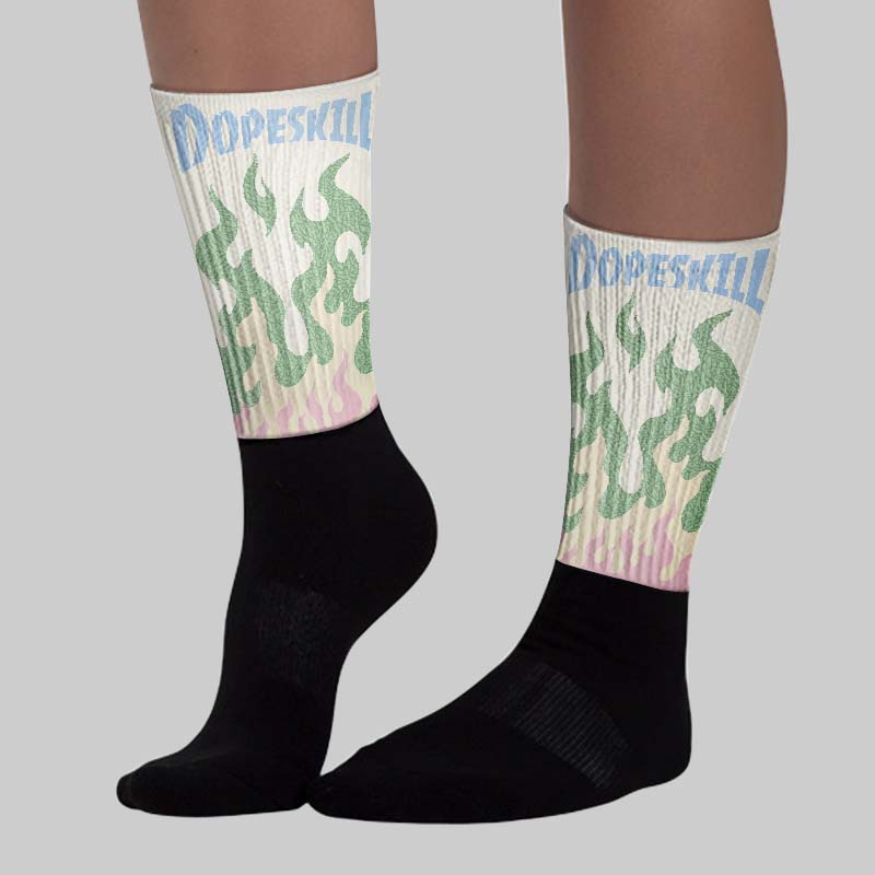 'Spring Is In The Air' 3s DopeSkill Sublimated Sock FIRE Graphic - Image 3