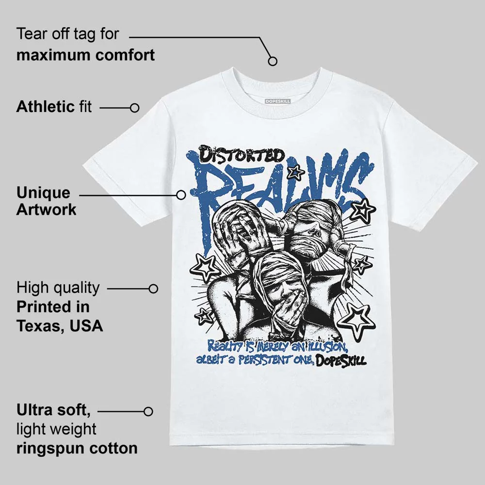 Storm Blue 1s 2025 DopeSkill T-Shirt Distorted Realms Graphic - Image 3