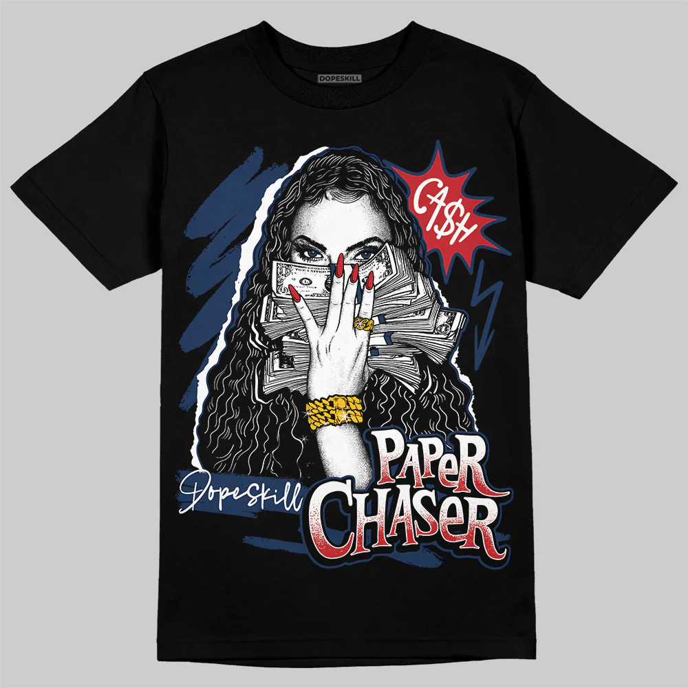 Summit White Navy 4s DopeSkill T-Shirt NPC Graphic - Image 2