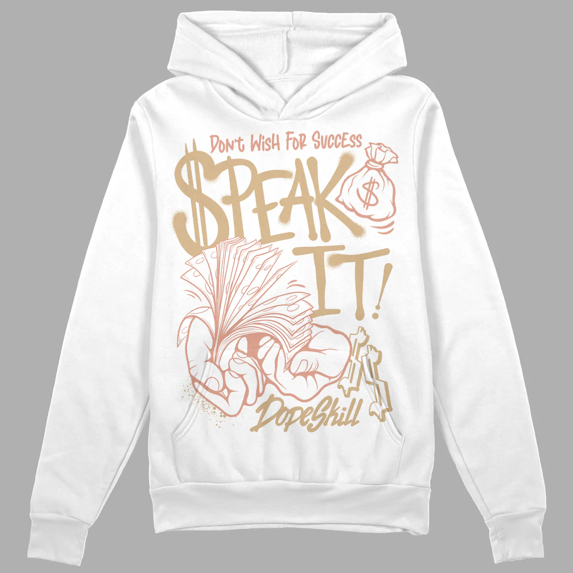 TAN Collection DopeSkill Hoodie Sweatshirt Speak It Graphic - Image 2