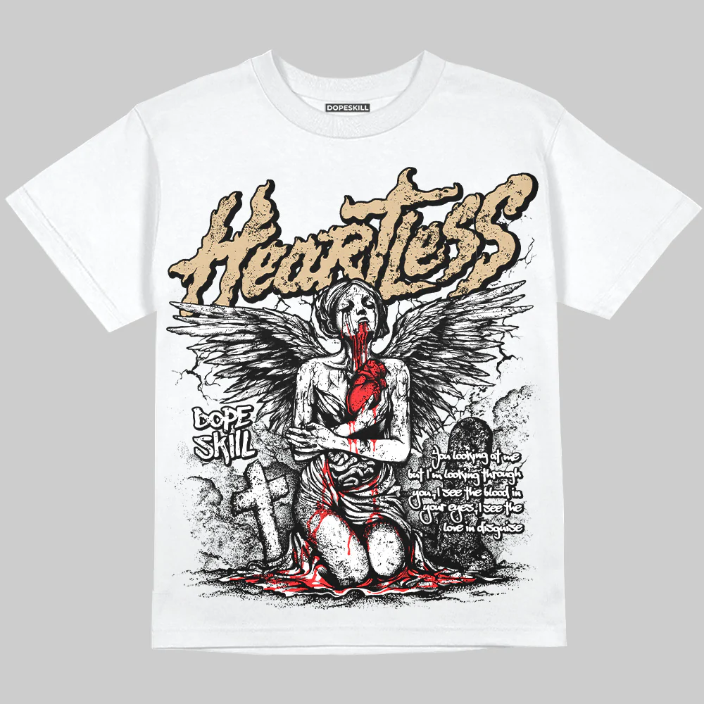 TAN Collection DopeSkill Oversize Print T-Shirt Heartless Graphic