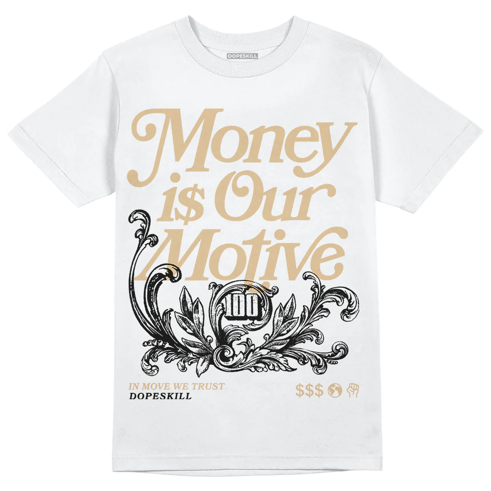 TAN Collection DopeSkill T-Shirt Money Is Our Motive Typo Graphic - Image 2