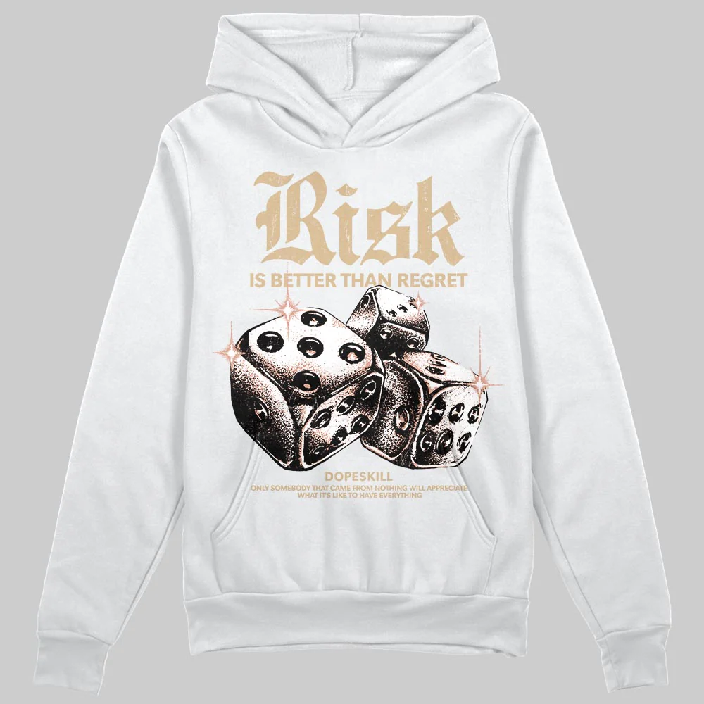 TAN 'Risk Is Better Than Regret' DopeSkill Graphic Hoodie - Image 2