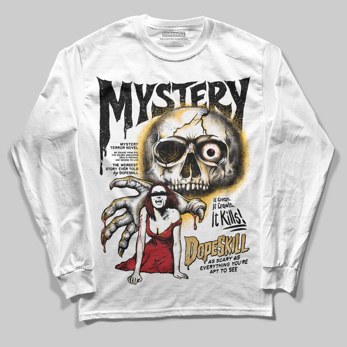 Taxi 12s 2025 DopeSkill Long Sleeve T-Shirt Mystery Ghostly Grasp Graphic - Image 2