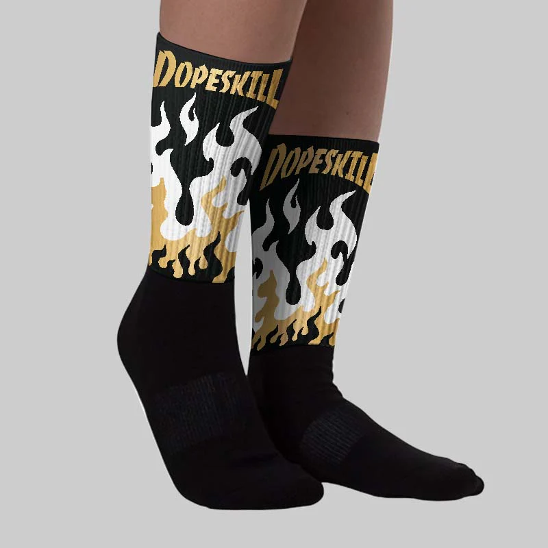 Taxi 12s 2025 DopeSkill Sublimated Sock FIRE Graphic - Image 2