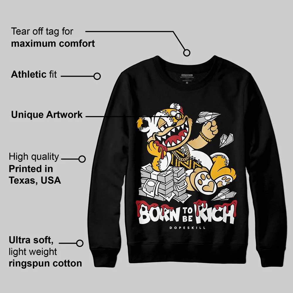 Taxi 12s 2025 DopeSkill Sweatshirt Born To Be Rich Graphic - Image 3