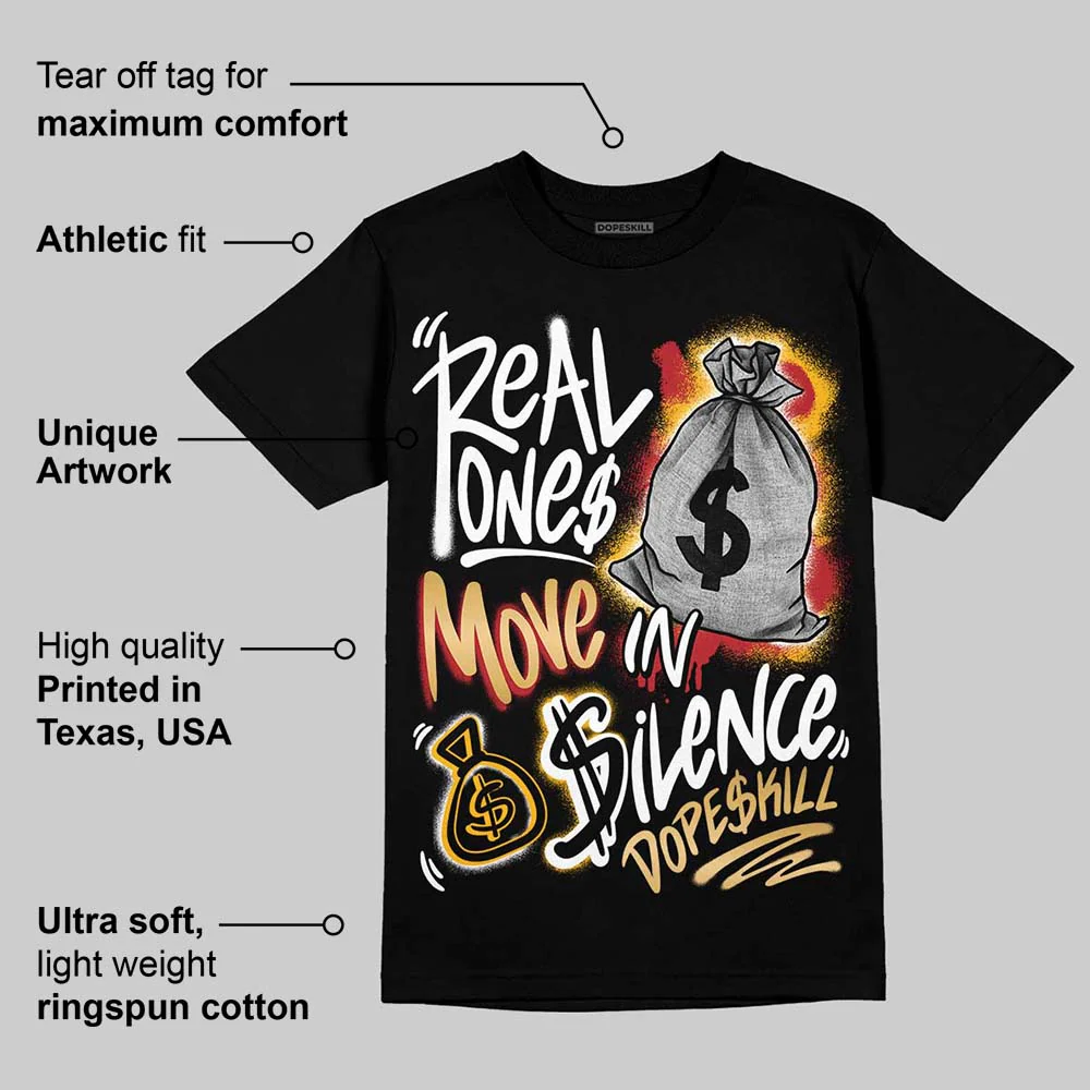 Taxi 12s 2025 DopeSkill T-Shirt Real Ones Move In Silence Graphic - Image 3