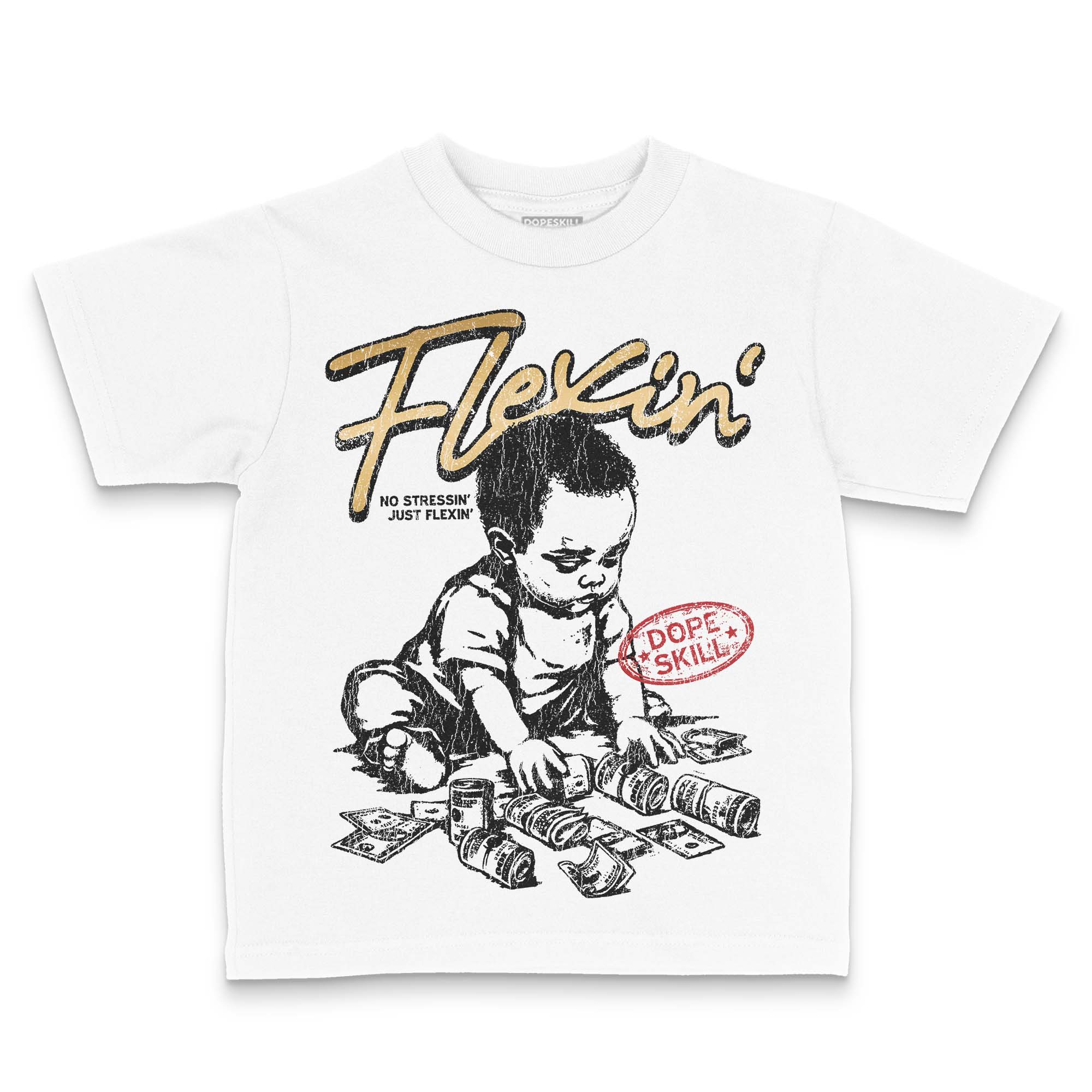 Taxi 12s 2025 DopeSkill Toddler Kids T-shirt Flexin' Graphic - Image 2