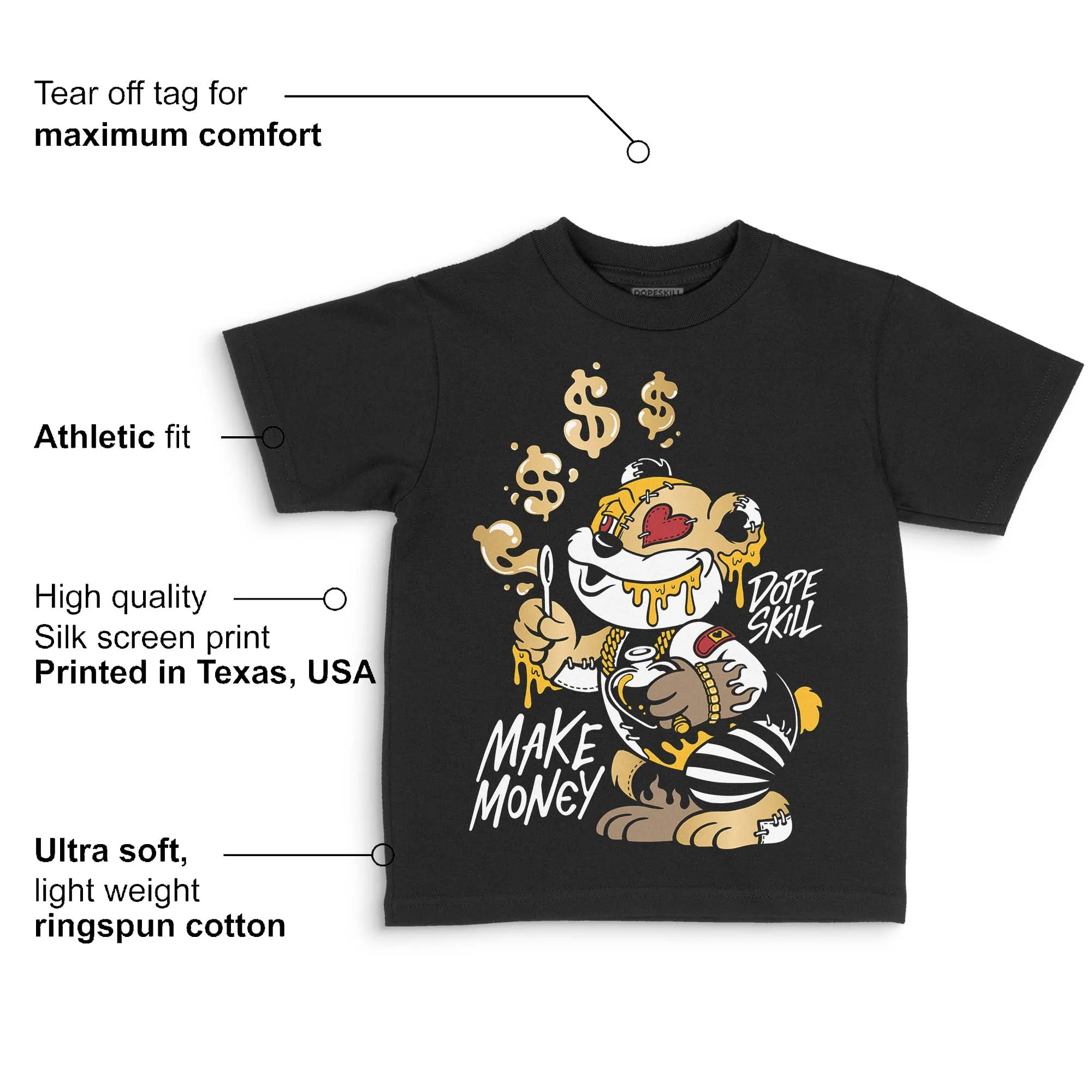 Taxi 12s 2025 DopeSkill Toddler Kids T-shirt Money Callin' Graphic - Image 3