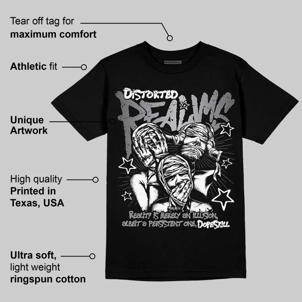 TD Black Patent 11s DopeSkill T-Shirt Distorted Realms Graphic - Image 3