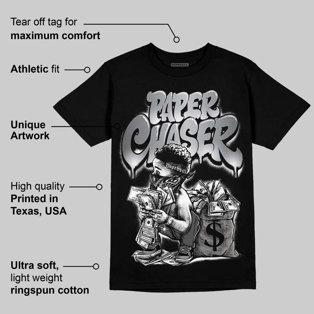 TD Black Patent 11s DopeSkill T-Shirt Paper Chaser Boy Graphic - Image 3